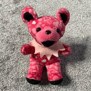 GRATEFUL DEAD FOOLISH HEART RARE LIQUID BLUE BEANIE BEAR  Tag Jerry Garcia Plush